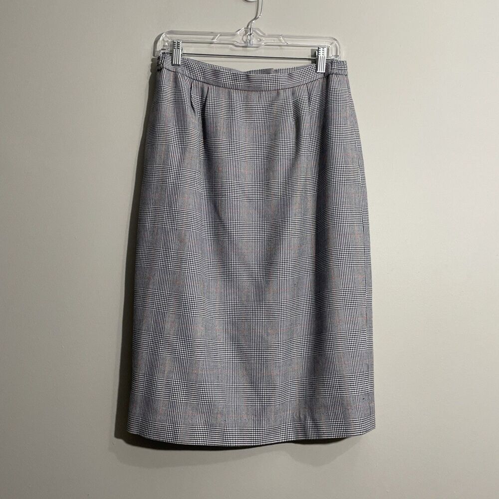 Gilmor Plaid Skirt Size 12 Preppy Classic Office School Lined Pockets